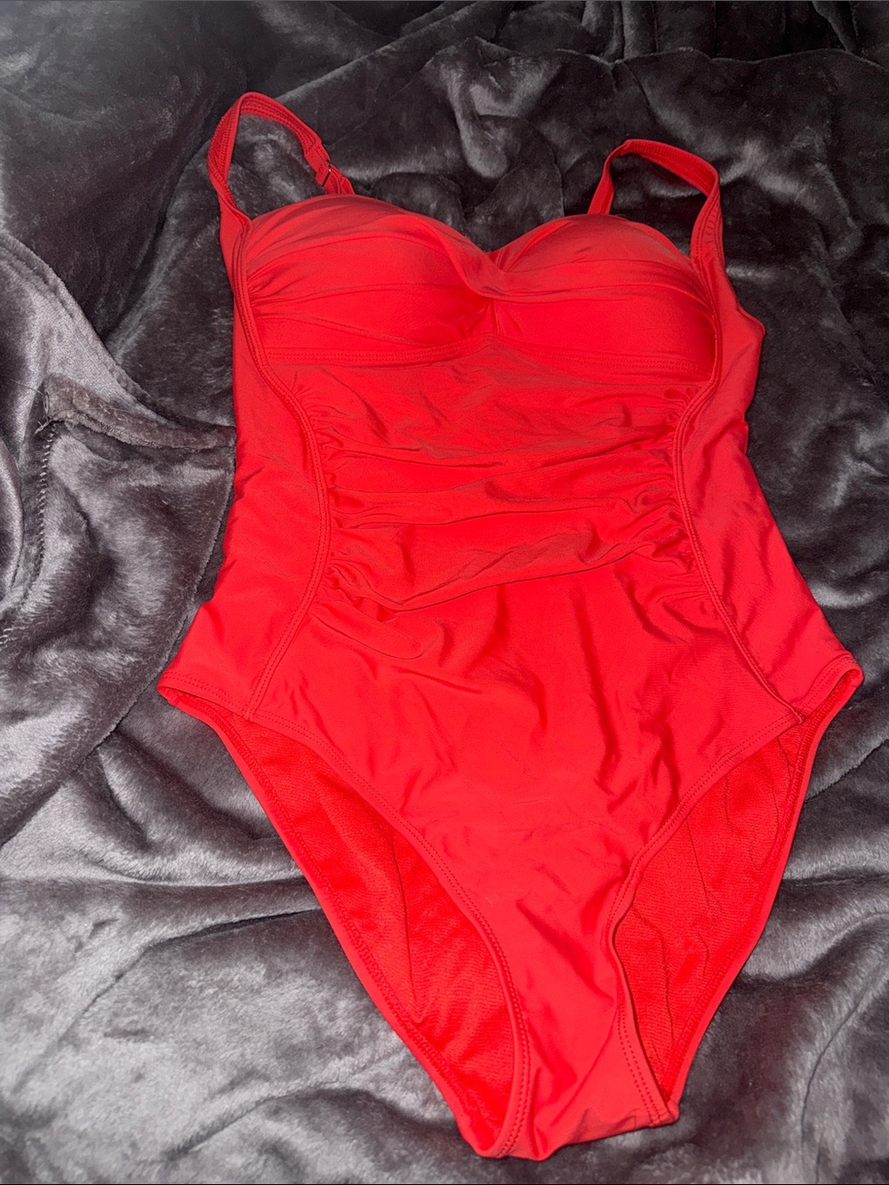 Classic coral women’s Nicole Miller studio  One-Piece Swimsuit